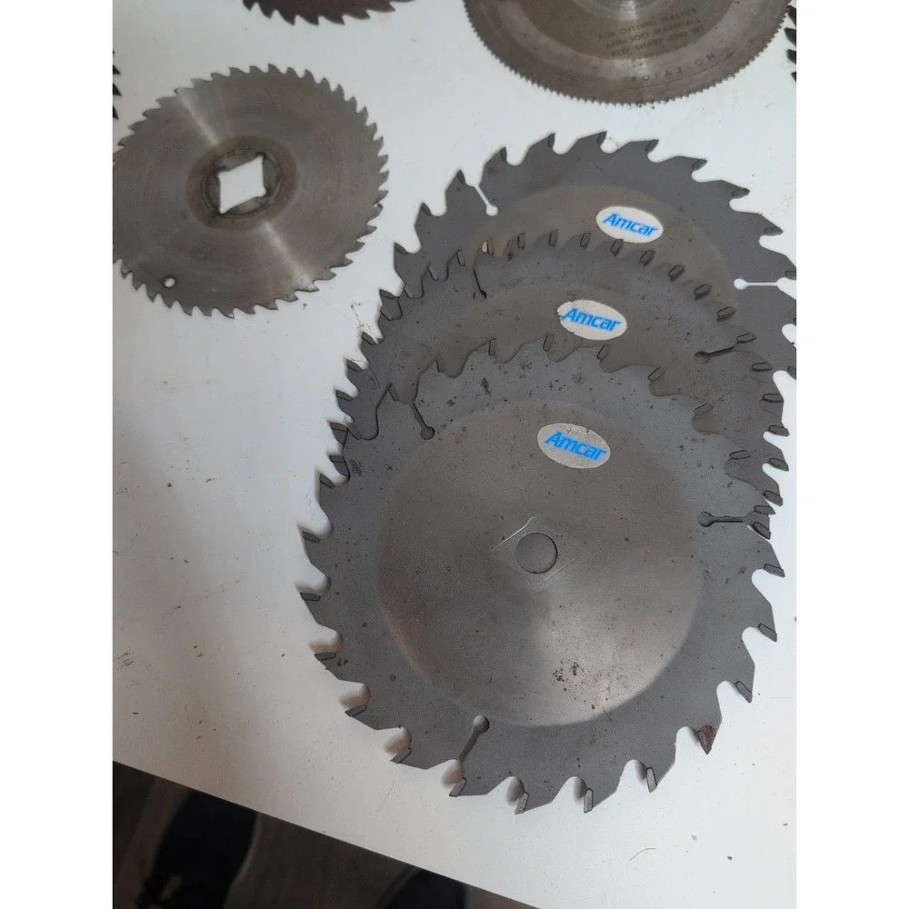 Huge Log Of Vtg Circular Saw Blades (38) Craftsman Clipper Skil Fire-tooth More!